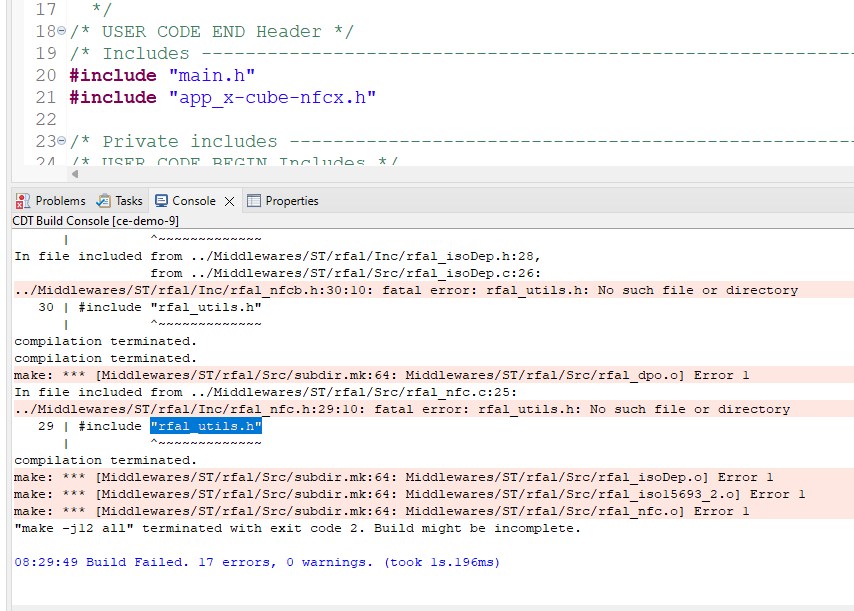 Solved: How to use NUCLEO-L4R5ZI with X-NUCLEO-NFC08A1 ...