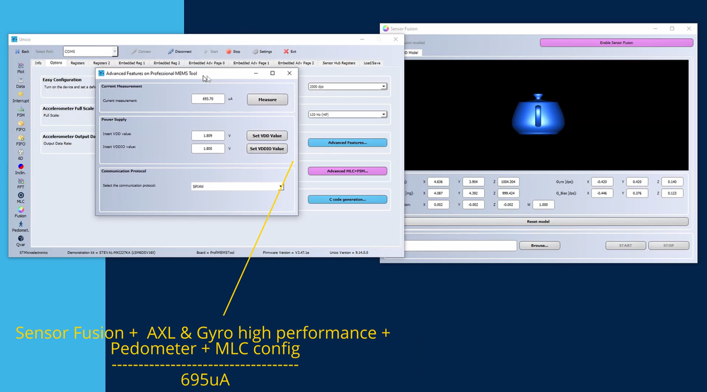 Current power consumption of this specific configuration