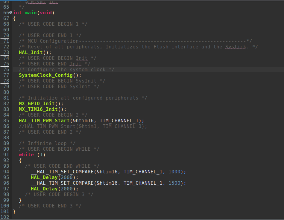 Servo buzzing and not working with STM32G030C8T6 STMicroelectronics