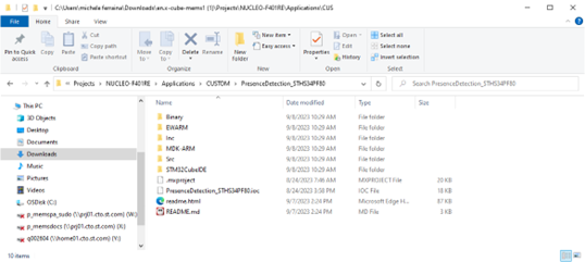 X-CUBE-MEMS1: the source code of the firmware is available for different environments including IAR, Kiel and STM32CubeIDE