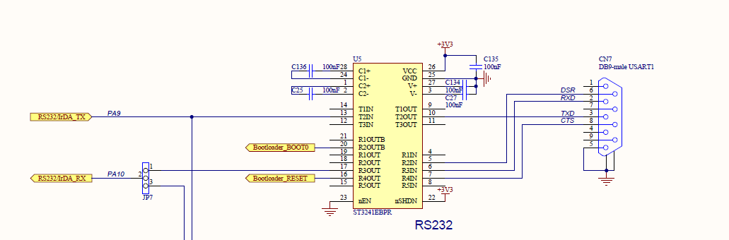 Program stm32F745 via RS-485 and bootloader - STMicroelectronics Community