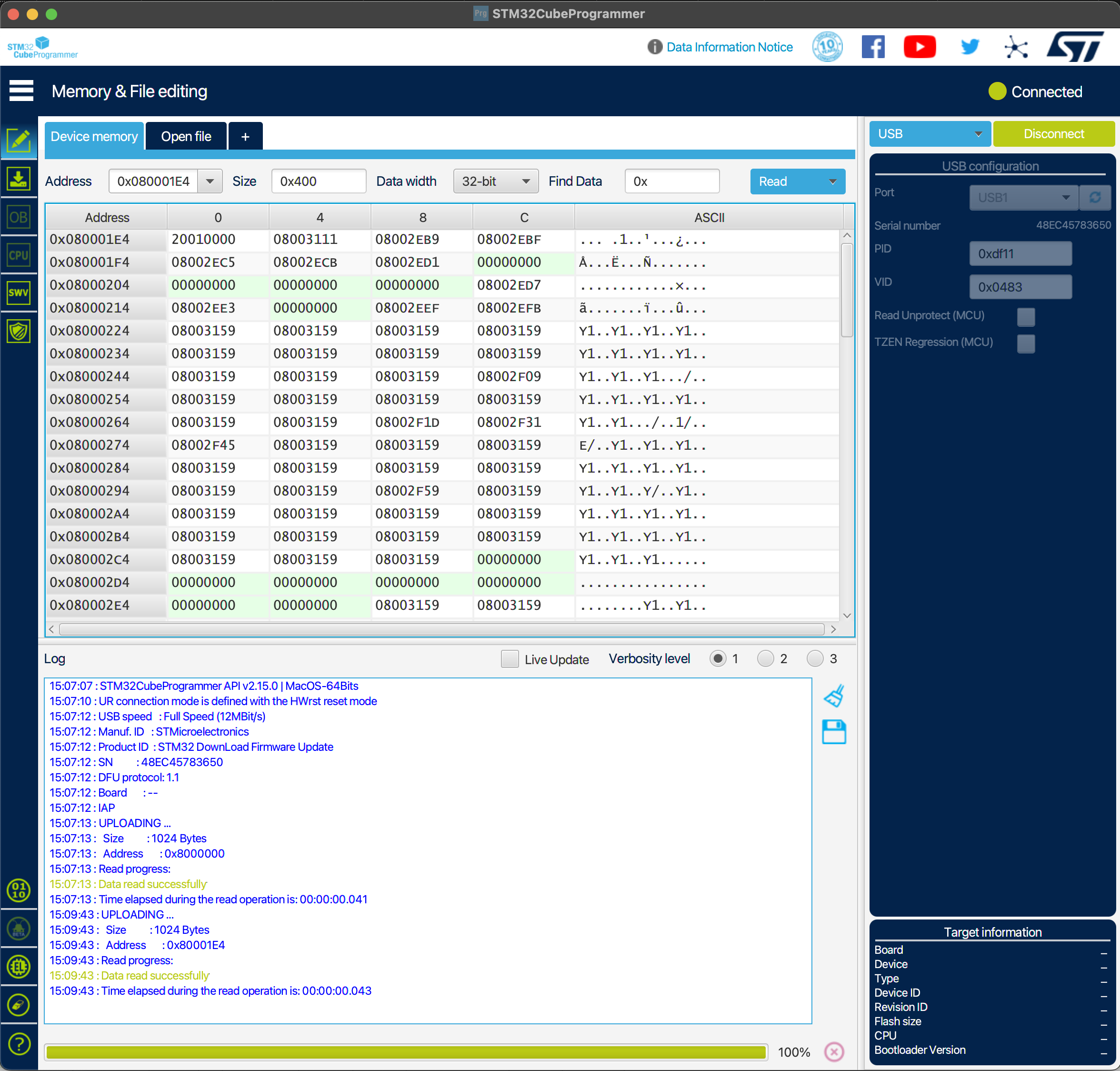 Solved: STM32CubeProgrammer USB Programming Failed - STMicroelectronics ...