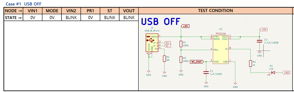 Case #1, USB OFF