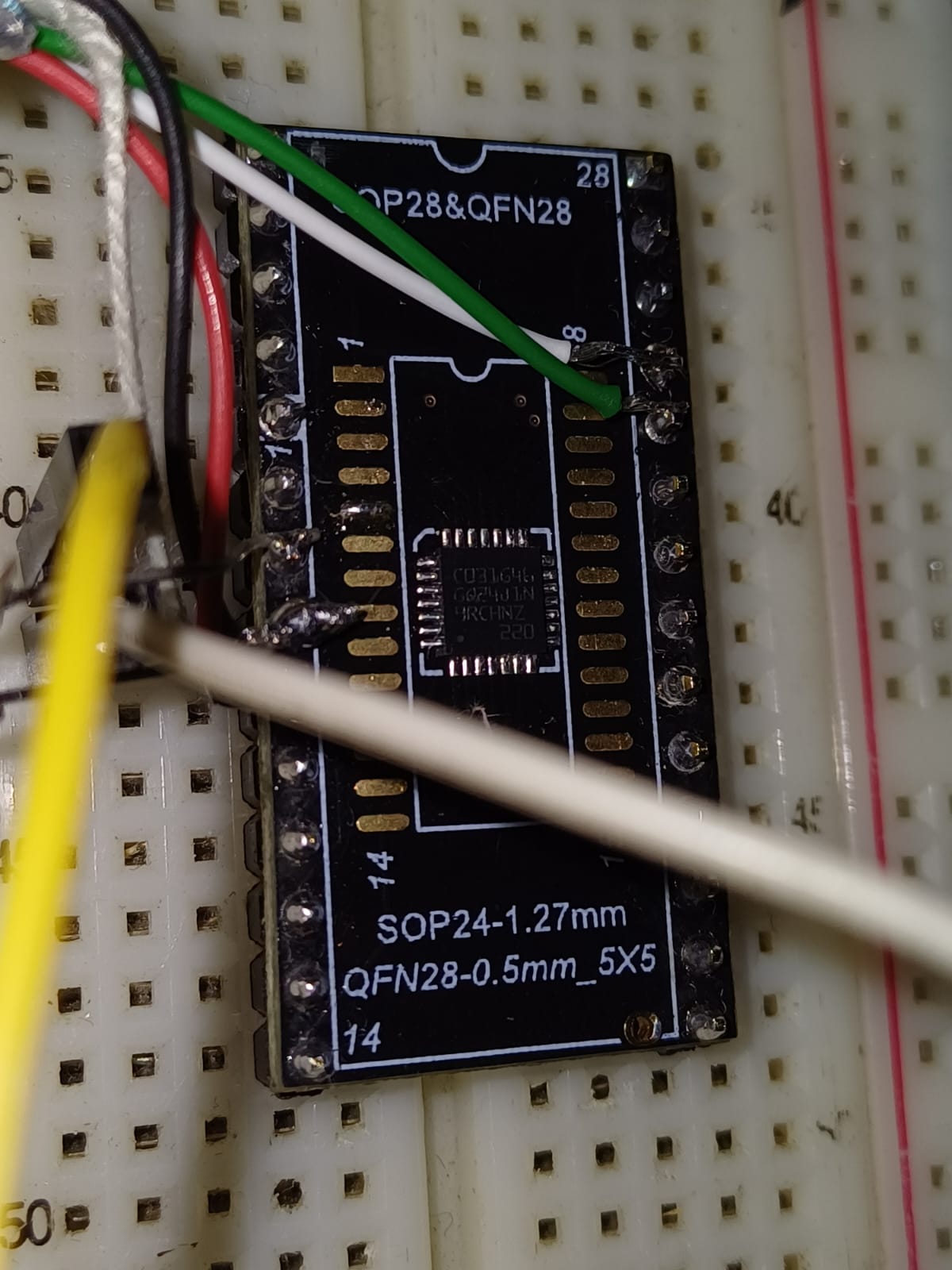 Solved: stlink v3 mini cannot program c031g4u6, Target no