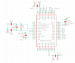 here is the connection diagram for the stm32f103c8t6 all the pins are not connected