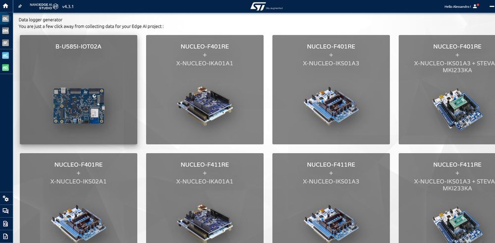 The option with my Nucleo Board (H743zi2) don't appear