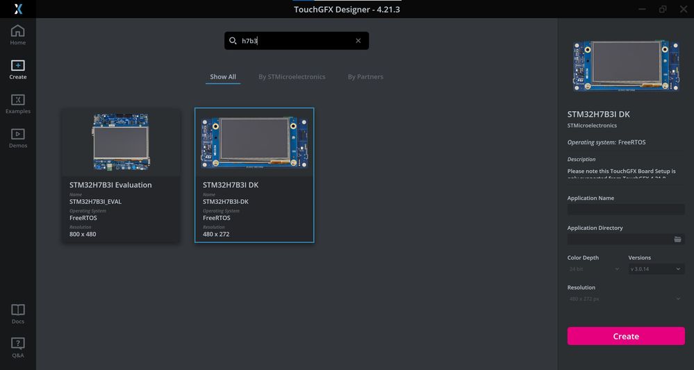 STM32H7B3I-DK Borad Setup