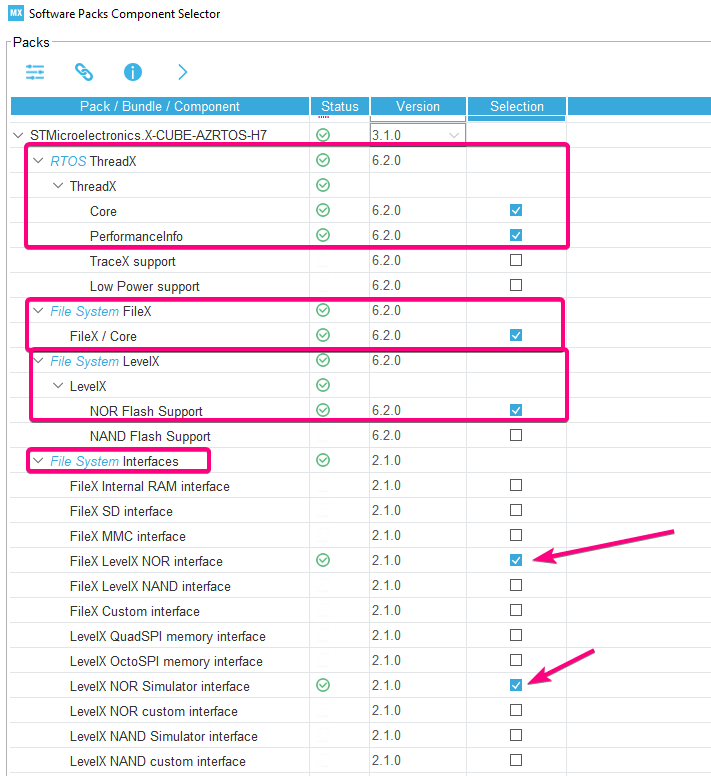 Figure 8 – Software Packs ecosystem configuration