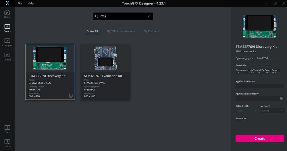 STM32F769I-Disco Board Setup