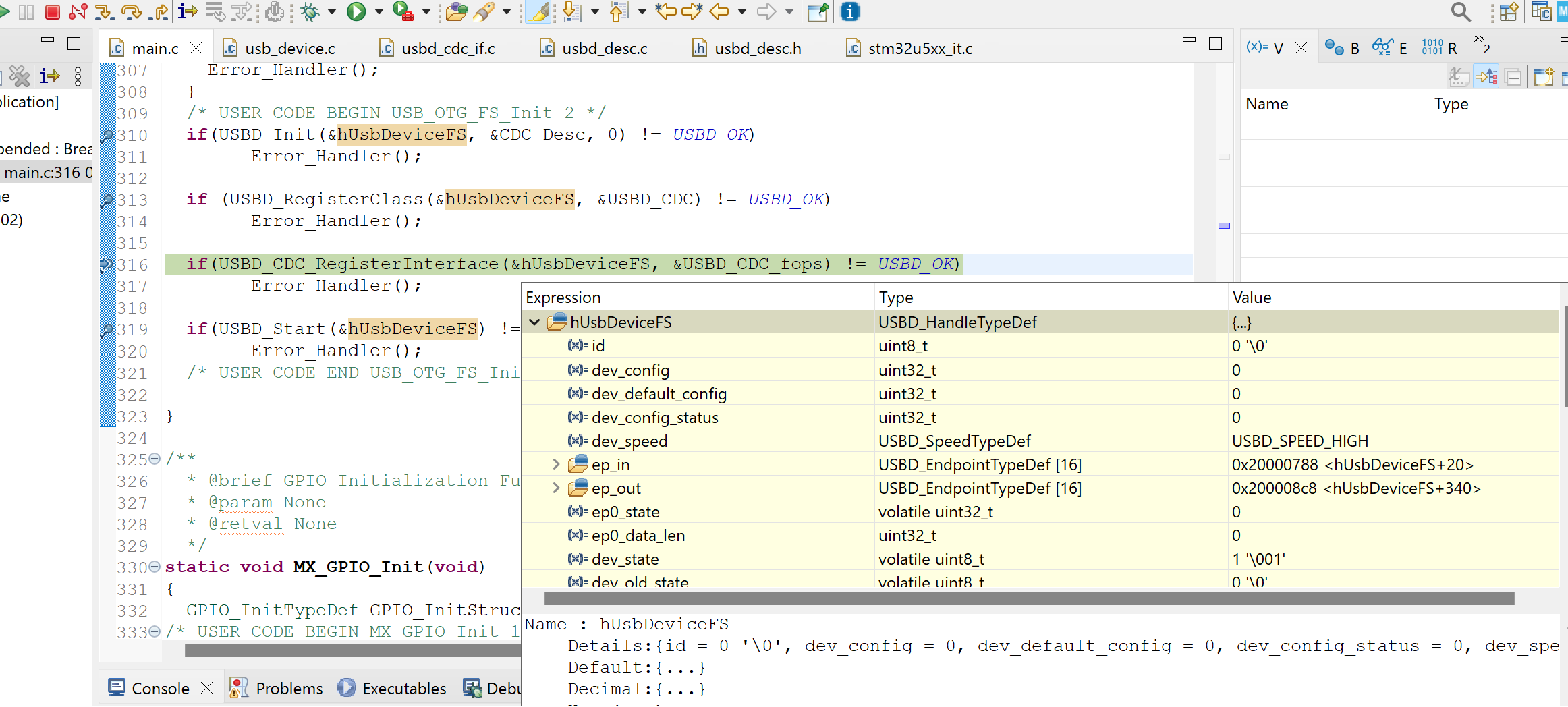 Solved: NUCLEO STM32U575ZI-Q USB Device CDC Problem ...