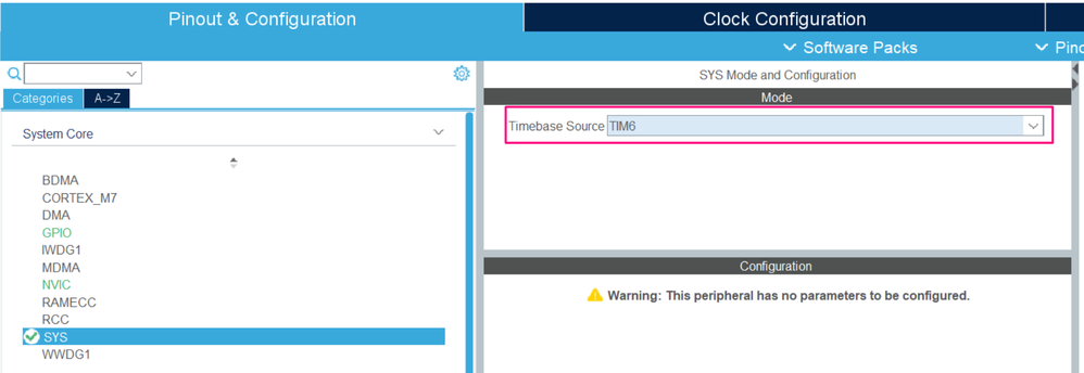 Fig 12. STM32CubeMX - Timebase Source