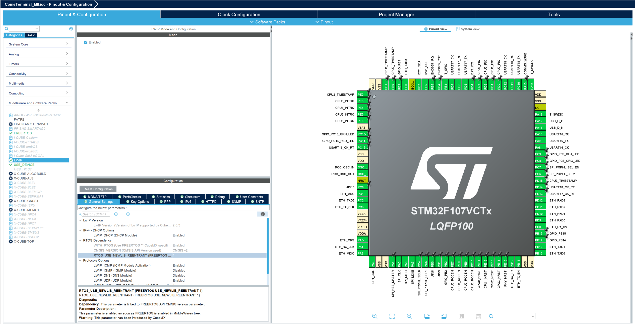 Solved STM32CubeIDE + FreeRTOS + LWIP STMicroelectronics Community