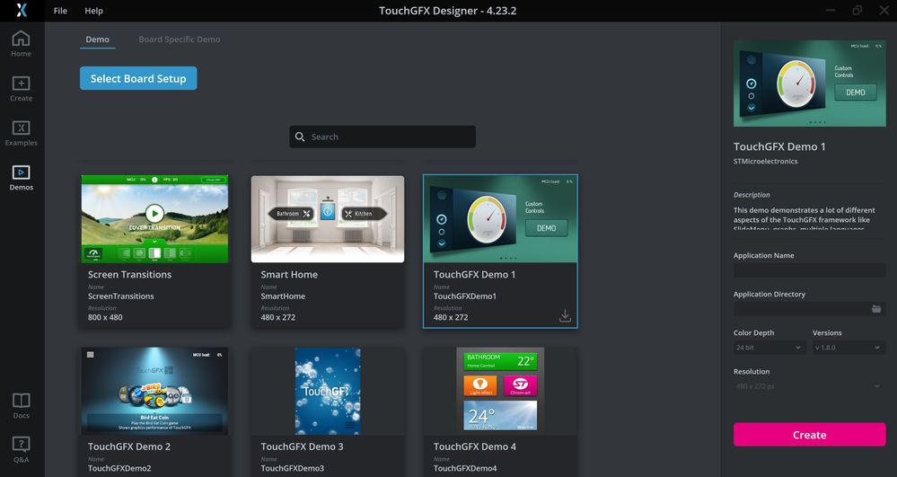 TouchGFX Demo 1