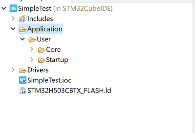 STM32CubeIDE project without TouchGFX