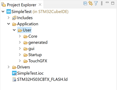 STM32CubeIDE project with TouchGFX