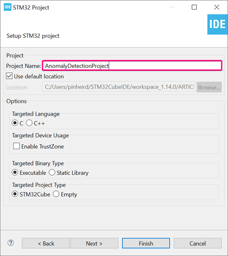 Figure 24 - Project Name