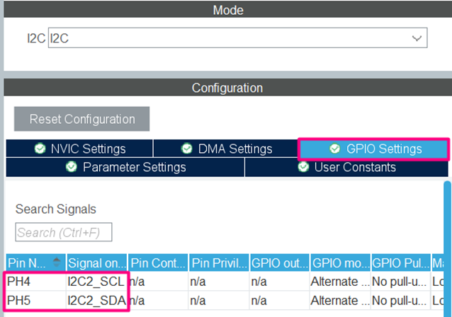 Figure 29 - I2C's GPIO pin