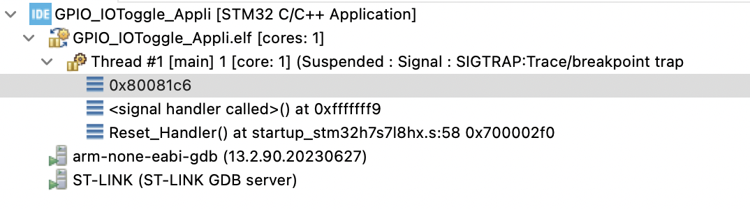 STM32H7R/S - bootflash/stm32cubeide, how to debug ...