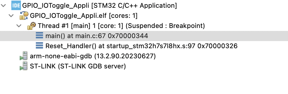 STM32H7R/S - bootflash/stm32cubeide, how to debug ...