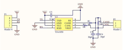 Figure 1 - CAN transceiver hardware