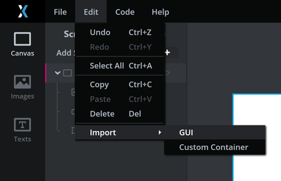 Importing a GUI to your project
