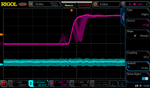 Comp HW output on rising edge with maximum GPIO slew rate