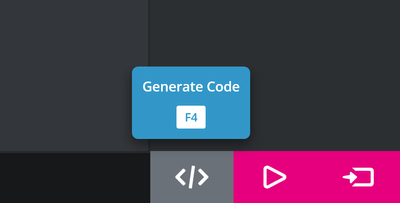 Generate code in TouchGFX