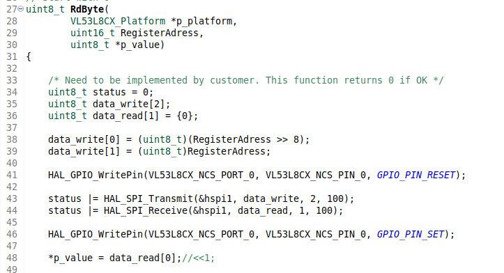 VL53L8CX : firmware loading over SPI fails with ti