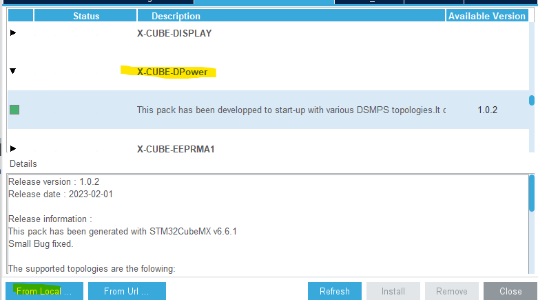 Solved: X-CUBE-DPOWER STM32G474 - Software Download Issue ...