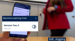 Figure 7: Jogging class is detected by the wearable application.