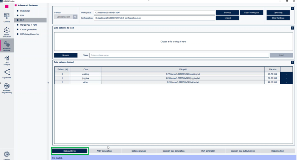 Figure 7: MLC - Data patterns