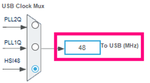 Figure 8. USB Peripheral clock - STM32CubeIDE