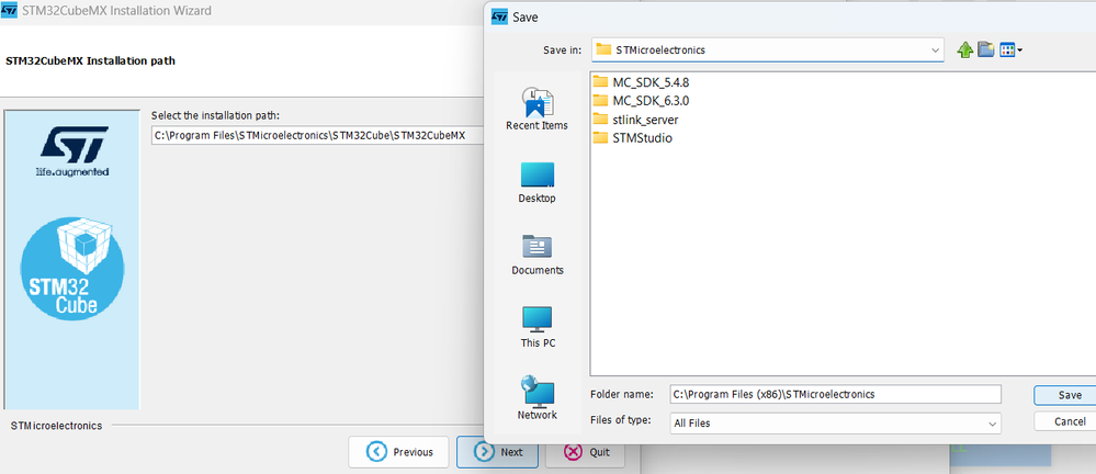 New path of mine after choosing "Install for all users"