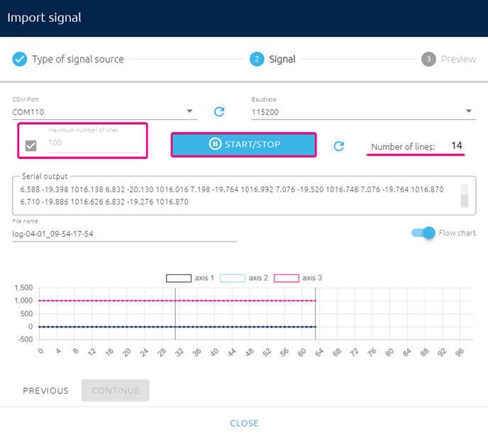 Figure 3 - Import Signal