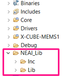 Figure 16 - Folder Structure