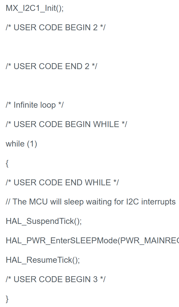 how to configure STM32f030f4p6 I2C as a slave to ...