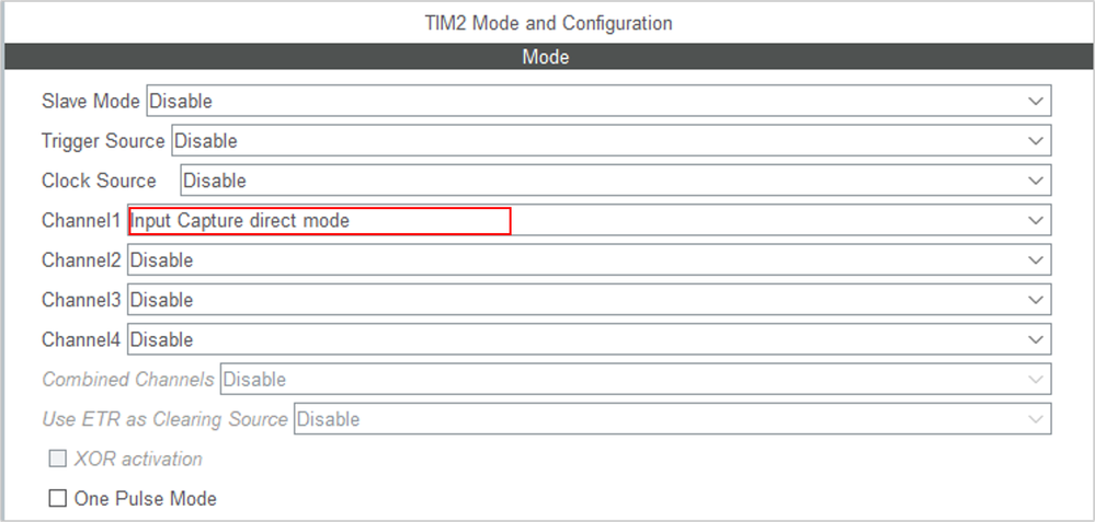 Choose input capture mode