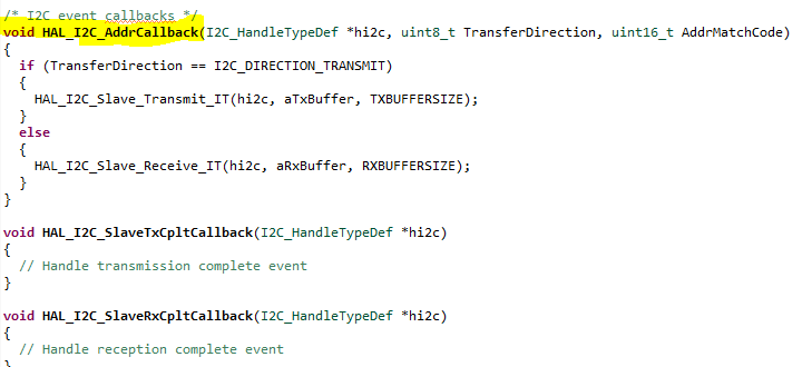 how to configure STM32f030f4p6 I2C as a slave to ...