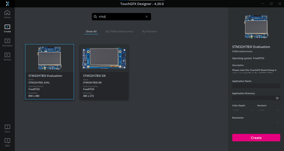 TBS for STM32H7B3I-Eval