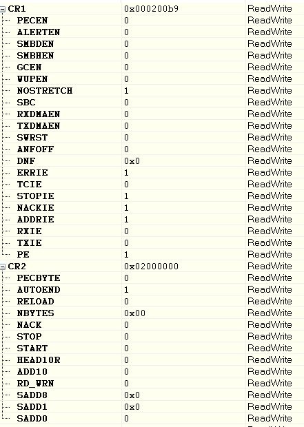 how to configure STM32f030f4p6 I2C as a slave to ...