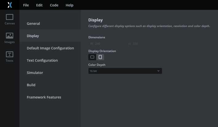 Display Orientation Settings