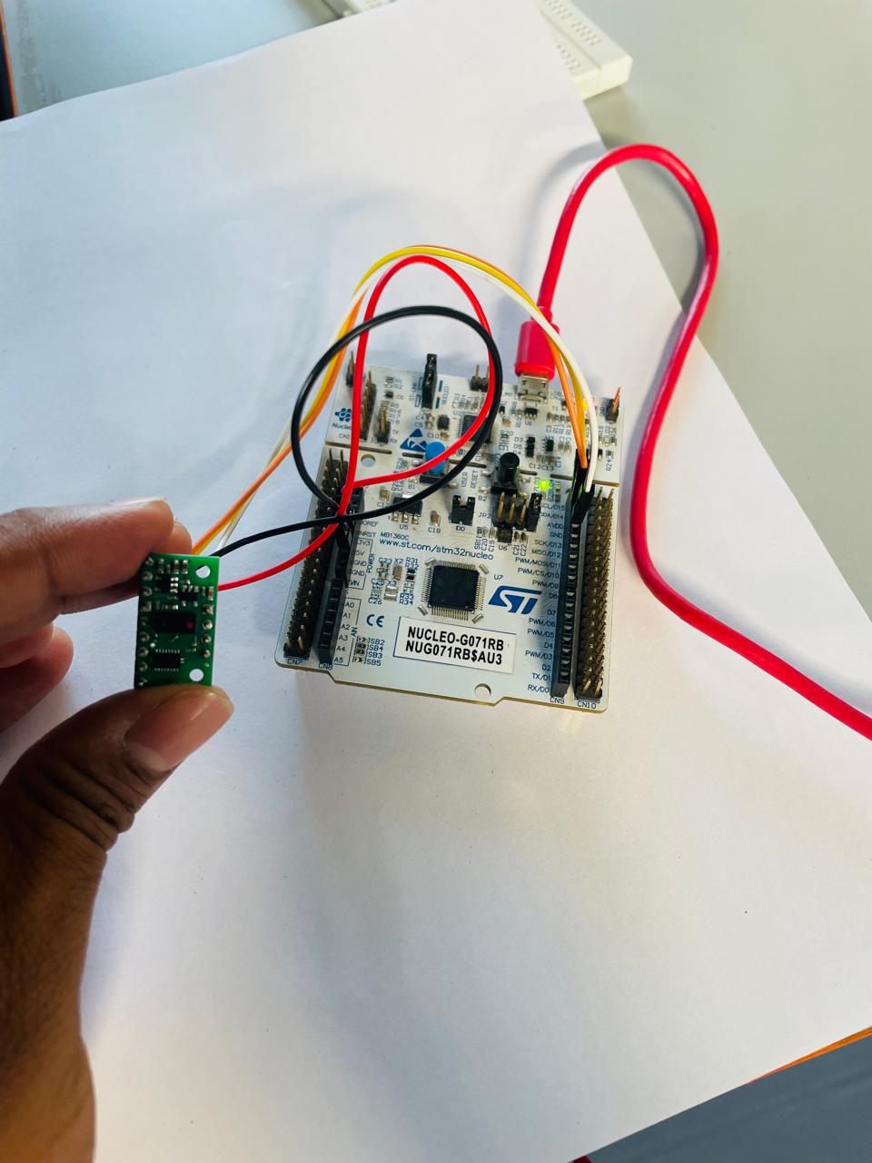 Interfacing Pololu VL53L8CX with Nucleo-G071RB usi ...