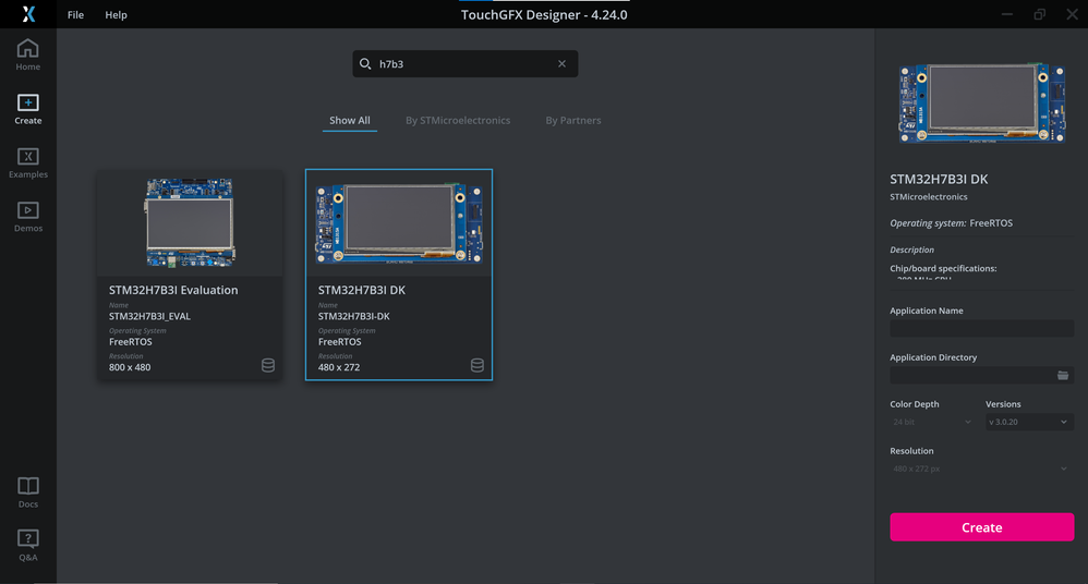 STM32H7B3I-DK Board Setup