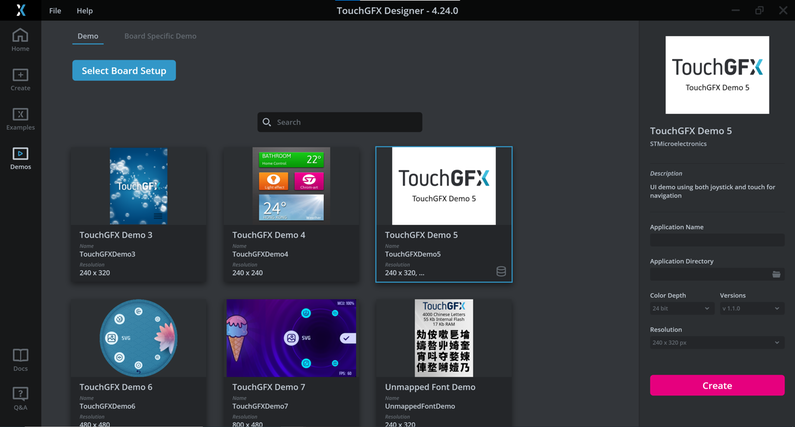 TouchGFX Demo 5