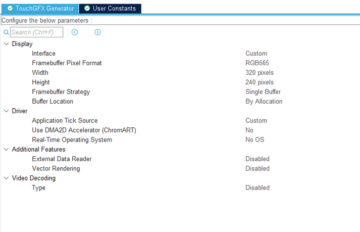 Display dimensions