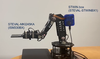 Figure 9: STWIN.box and ISM330BX mounted on a robotic arm for anomaly detection