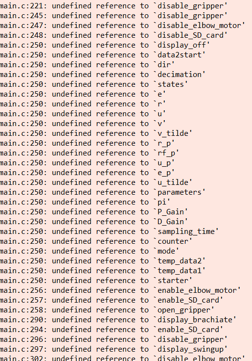 Solved: 'undefined reference to..' error, after defining i