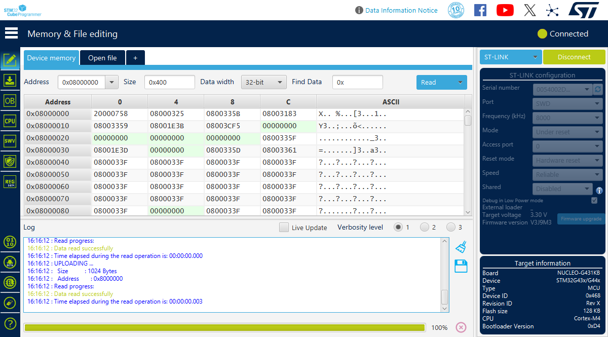 Solved: NUCLEO-WB09KE's ST-Link V3 generate FAIL.TXT and D