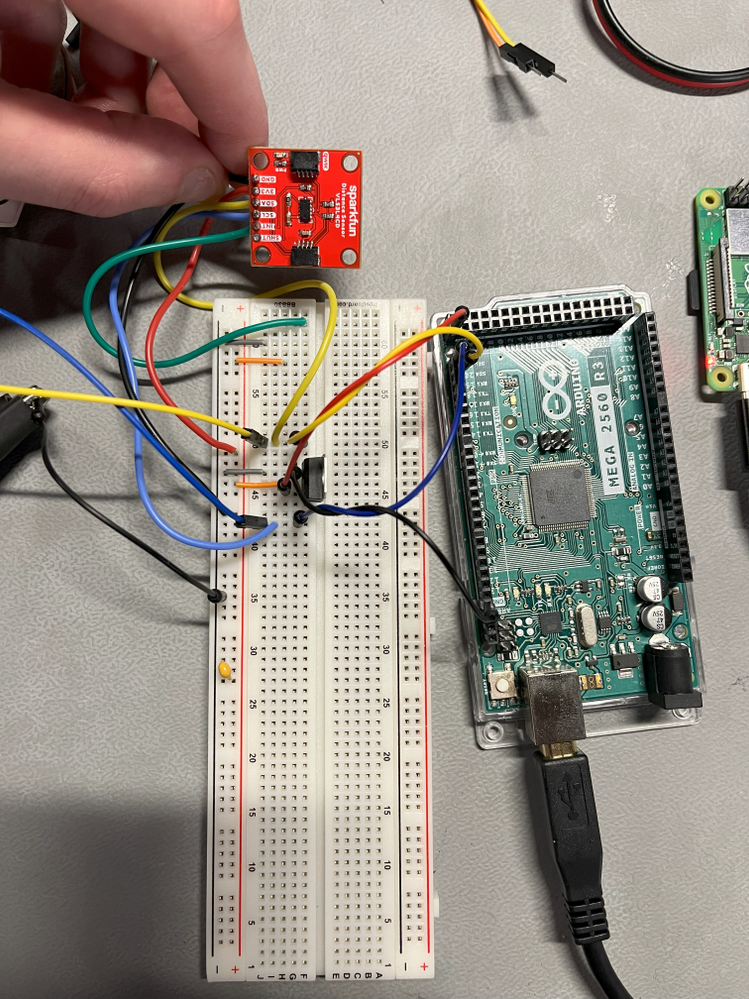 Fig. 1: Test setup with Arduino