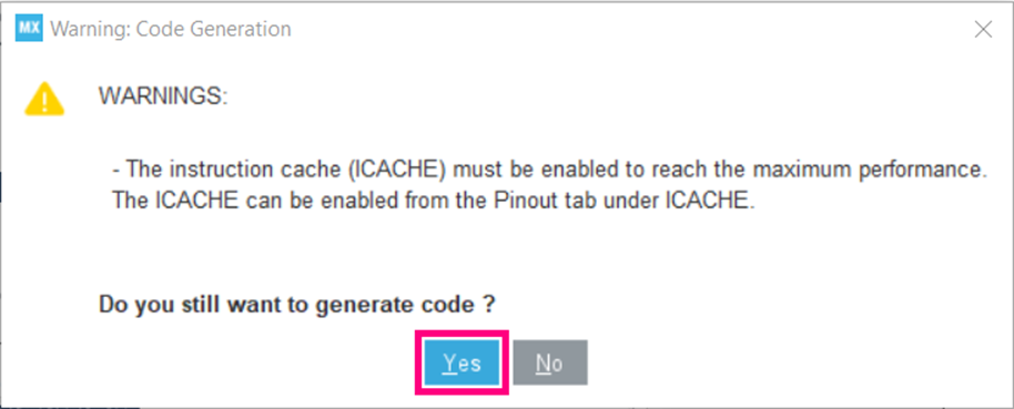 Fig. 3 ICache - STM32CubeIDE